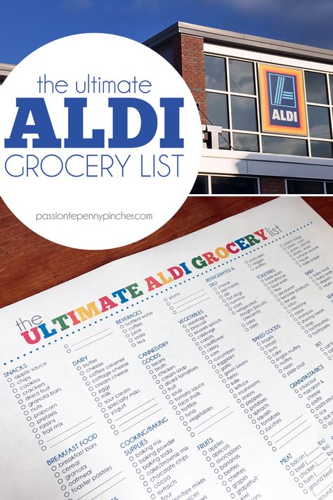 The Ultimate Aldi Grocery List. Passionate Penny Pincher is the #1 source printable & online coupons! Get your promo codes or coupons & save. Aldi Grocery List, Aldi Shopping List, Budget Dinner Recipes, Passionate Penny Pincher, Aldi Meal Plan, Aldi Shopping, Grocery List Template, Recipe For 2, Keto Shopping List