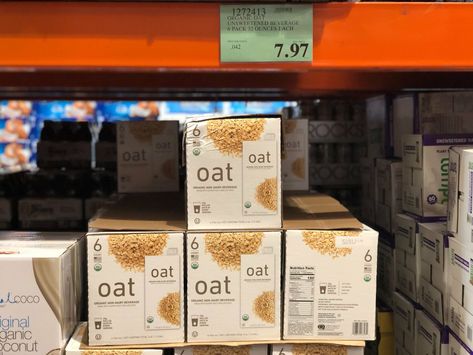 Oat Organic Unsweetened Non-Dairy Beverage - $7.97 #costco #clearance Dairy Drinks, Bargain Hunter, Oats, Takeout Container, Dairy