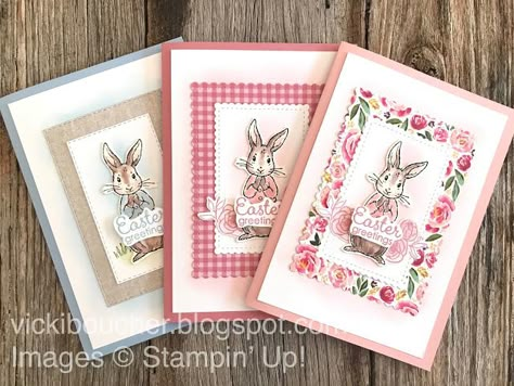 Fable Friends, Stampin Up Easter Cards, Stampin Up Easter, Easter Cards Handmade, Blushing Bride, Spring Cards, Easter Greetings, Stamping Up Cards, Cards For Friends