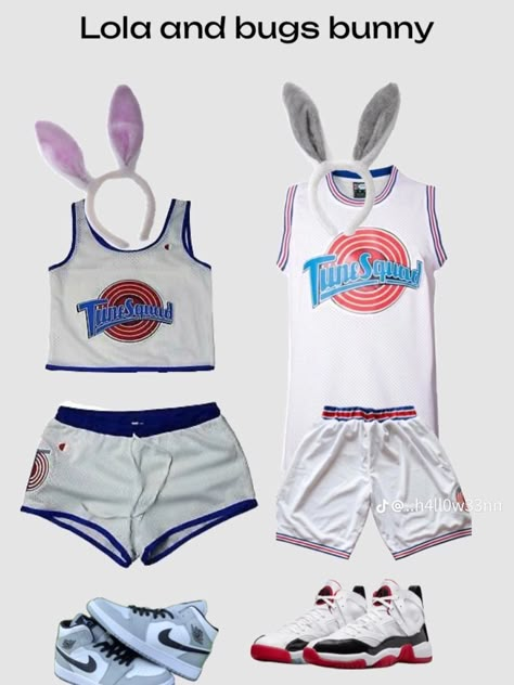 Bugs Bunny Outfit, Lola Bunny And Bugs Bunny Costume, Bugs Bunny And Lola Costume, Lola Bunny And Bugs Bunny, Lola And Bugs Bunny, Lola And Bugs, Bugs Bunny Costume, Lola Bunny Costume, Gay Halloween Costumes