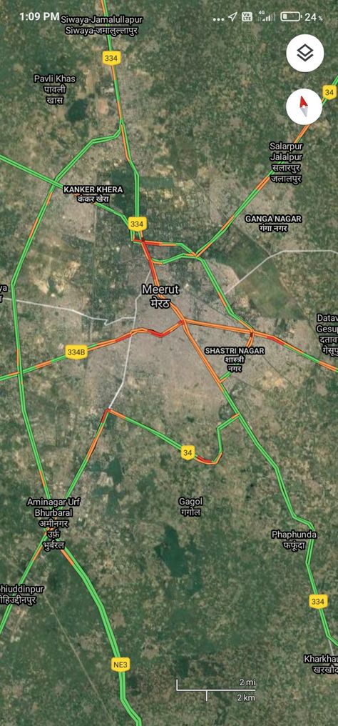 Meerut City, Uttar Pradesh, City Map, Top 10, Tourism, Map