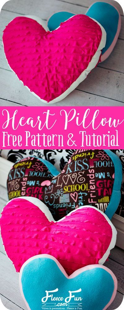 Pillow Sewing, Heart Pillows, Pillow Tutorial, Beginner Sewing Projects Easy, Sewing Pillows, Heart Pillow, Pattern Pillow, Sew In, Diy Pillows