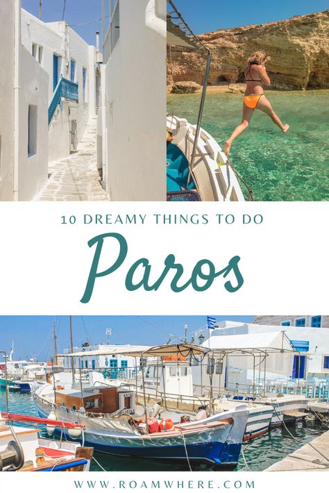 Things To Do In Paros Greece, Paros Island Greece, Greece Paros, Greek Islands Vacation, Naxos Greece, Magical Island, Greece Honeymoon, Europe 2023, Greece Itinerary