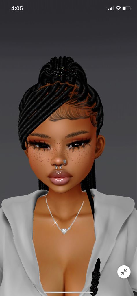 Imvu Black Girls Avatar Ideas, Everskies Makeup Ideas, Imvu Curly Hair, Imvu Heads Names, Imvu Face, Imvu Face Ideas, Imvu Characters, Imvu Makeup, Imvu Avatar Ideas