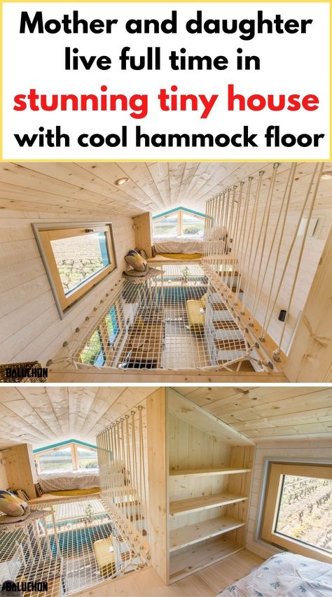 Small Home Organization Ideas, Small Home Storage Ideas, Small Home Storage, Small Home Organization, Hammock Floor, Tiny House Bedroom Ideas, Home Storage Ideas, Tiny House Storage Ideas, Small House Organization