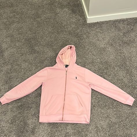 Pink Polo Zip Up Hoodie Pink Polo Hoodie, Pink Polo Zip Up, Pink Polo Jacket, Pink Polo Sweatsuit, Pink Polo Set, Polo Zip Up Sweater Outfit, Polo Zip Up, Pink Polo Sweater, Zip Up Sweater Outfit