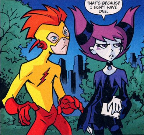 Jinx X Kid Flash, Jinx And Kid Flash, Jinx Dc, Wally West, Kid Flash, Teen Titans Go, Teen Titans, Relationship Goals, Dc Comics