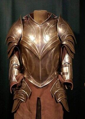 ad eBay - Premium quality well made Armor Suit. Chest Size- 44" to 50" adjustable or you can customize the size. Pair Of Hand Set. Size: Standard size, fits almost all adults. Elven Armor, Elf Armor, Steampunk Armor, Armor Suit, Halloween Costume Suit, Costume Armour, Half Body, Knight Armor, Medieval Armor