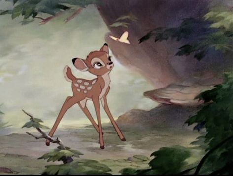 🦌✨🧸🤍 Bambi Aesthetic, Bambi Movie, Cutecore Art, Disney Mural, Bambi 1942, Bambi And Thumper, Pink Pinterest, Viral Post, Pink Aesthetic