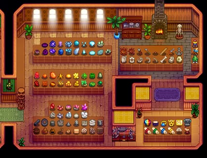 Stardew Valley Organized Museum, Stardew Valley Museum Collection, Stardew Valley Rainbow Museum, Color Coded Museum Stardew, Stardew Museum Collection, Rainbow Museum Stardew, Museum Collection Stardew, Museum Organization Stardew, Stardew Valley Color Coded Museum