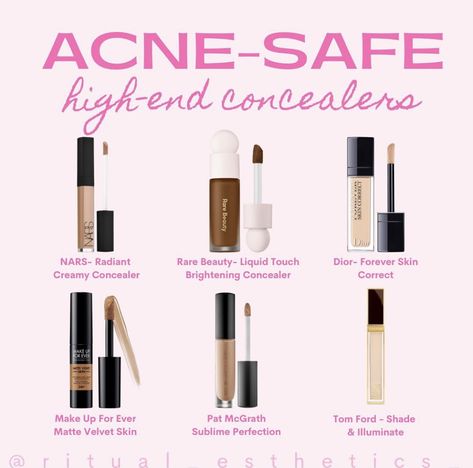 Acne Safe Concealer, Oily Makeup, Acne Foundation, Acne Safe Makeup, 2023 Review, Safe Makeup, Dry Skin Makeup, Acne Makeup, Beginners Makeup