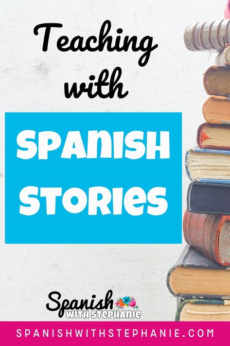 Spanish Resources For Teachers, Short Stories In Spanish, Spanish 2 High Schools, Spanish Stories For Beginners, Easy Spanish Stories, Spanish Books For Beginners, Intro To Spanish For Middle School, Spanish Lesson Plans High School, Spanish Subjunctive Activities