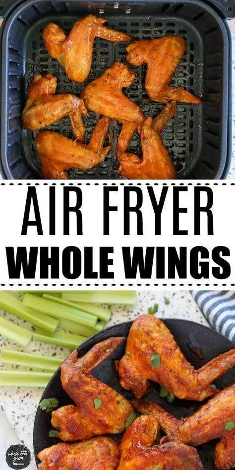 air fryer chicken wings with whole wings in air fryer Large Chicken Wings In Air Fryer, Air Fry Whole Chicken Wings, Airfryer Whole Chicken Wings, Chicken Wings In Airfryer, Cooking Wings In Air Fryer, Raw Chicken Wings In Air Fryer, Roasted Chicken Wings In Air Fryer, Whole Wings In Air Fryer, Air Frying Chicken Wings