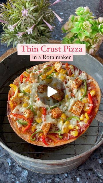 How To Make Pizza At Home, Masala Paneer, Dough Pizza, Wheat Pizza, Pizza Games, Boiled Corn, Pizza Base, Pizza At Home, Cheese Stuffed Peppers