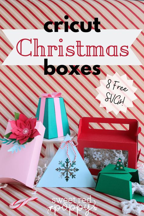 5 Cricut Gift Box Template SVG Files Gift Box Template Free, Box Templates Printable Free, Christmas Gift Tags Free, Homemade Holiday Gifts, Cricut Svgs, Cricut Christmas Ideas, Free Christmas Gifts, Joy Gifts, Box Templates