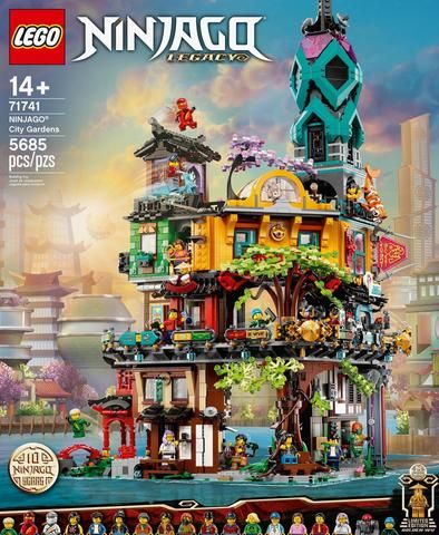 Lego Set 71741 NINJAGO City Gardens - All the Photos Lego Ninjago City Gardens, Ninjago City Gardens, Lego City Birthday, Ninjago Lego Sets, Ninjago Toys, Ninjago Minifigures, Ninjago Sets, Lego Ninjago City, Lego Ninjago Minifigures