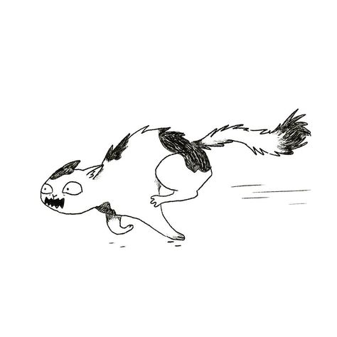 Running Cat Illustration, Scared Cat Illustration, Cat Running Illustration, Cat Running Drawing, Scared Cat Drawing, Scared Illustration, Scared Dog, Kitty Illustration, Running Drawing