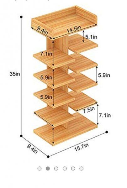 Useful Standard Shelf Dimensions - Engineering Discoveries Rak Sepatu Diy, Diy Shoe Rack Ideas, Diy Shoe Storage, Shelf Dimensions, Wood Shoe Rack, Diy Shoe Rack, Wooden Shoe Racks, Modern Wall Shelf, Shoe Shelves