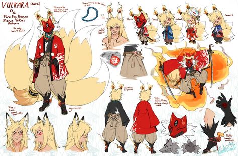 Kitsune Human Male, Nine Tailed Fox Character Design, Kitsune Drawing Reference, Fox Human Hybrid Character Design, Kitsune Oc Art, Kitsune Markings, Kitsune Human Form, Anthro Fox Character Design, Human Fox Oc