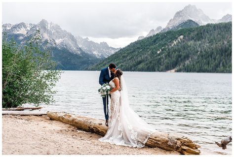 Stanley Idaho Elopement, Stanley Idaho Wedding, Lake Elopement, Elopement Styling, Lake Lodge, Lake Fishing, May Weddings, Lake Wedding, Red Fish