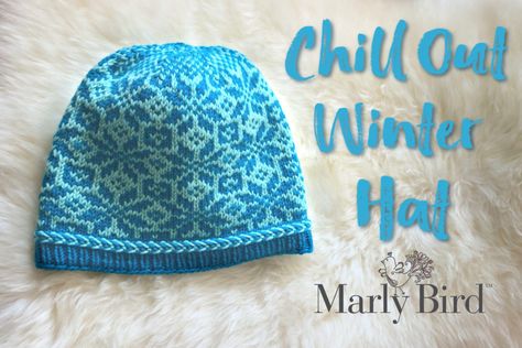 Chill Out Winter Hat || Fair Isle Hat with Latvian Braid - Marly Bird Winter Hat Knitting Pattern, Latvian Braid, Fair Isle Knitting Patterns Free, Fair Isle Hat Pattern, Stranded Knitting Patterns, Marly Bird, Fair Isle Hat, Knitting Hats, Hat Patterns Free