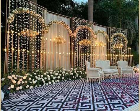 Sangeet Backdrop, Shadi Decoration, Shadi Decor, Sangeet Decoration, Shaadi Decor, Indian Wedding Decorations Receptions, Engagement Stage Decoration, Engagement Stage, Reception Stage Decor