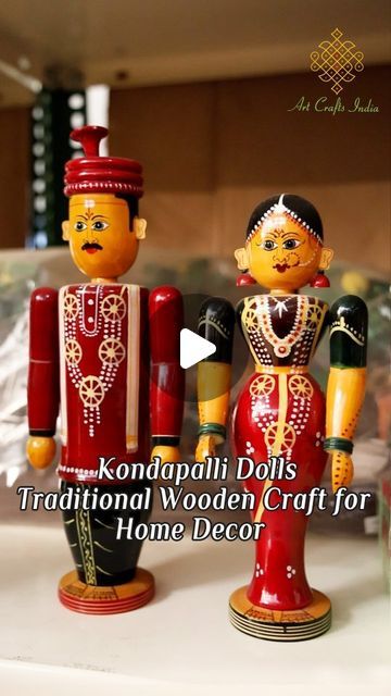 Dive into the colorful world of Kondapalli dolls, where every piece tells a story of craftsmanship and tradition! 🪆✨ Handcrafted by skilled artisans from Andhra Pradesh, these wooden dolls bring a touch of Indian heritage to your home decor. Perfect for festive vibes, gifting, or simply adding a pop of color to your space. 🌟💛 Marapachi Bommai, Craft For Home Decor, Traditional Toys, Colorful World, Wooden Craft, Indian Culture, Indian Heritage, Handcrafted Art, Andhra Pradesh