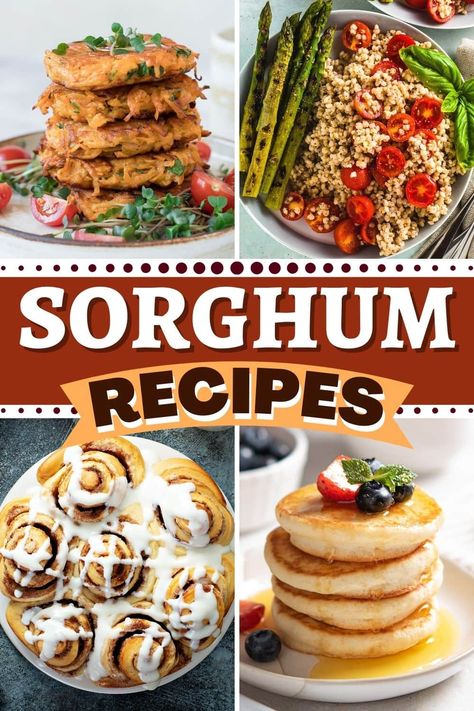 Gluten-free, nutritionally dense, and deliciously versatile, these incredible sorghum recipes are perfect for beginners and master chefs alike. Sorghum Flour Recipes Gluten Free, Sorghum Cake Recipes, Sorghum Grain Recipes, Sorghum Breakfast Recipes, Sorghum Syrup Recipes, Sorghum Flour Recipes, Sorghum Bread Recipe, Sorghum Recipes, Baking Summer