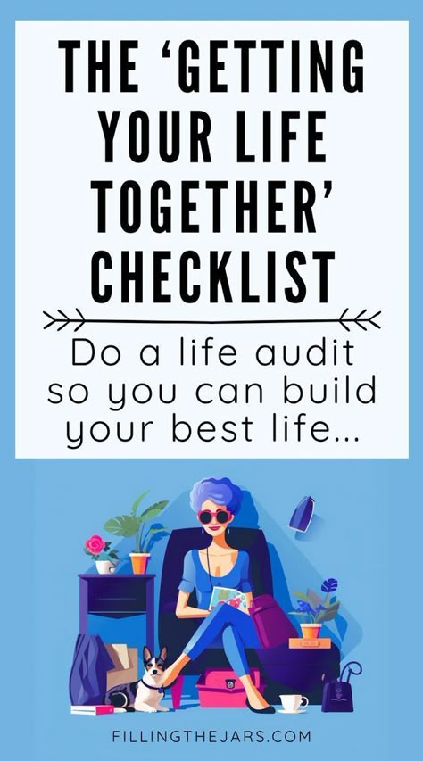 Explore the ultimate guide to reshaping your day-to-day and crafting the intentional life you've always wanted. This getting your life together checklist isn't just about tasks; it's a transformative journey for anyone ready to do a life audit and figure out how to change your life. It blends practical steps, self motivation, and goal setting -- all designed to streamline your path to personal fulfillment. Life reset checklist printable, get your life together checklist aesthetic. Starting Life Over Checklist, Checklists For Life, Systemize Your Life, Life Reset Checklist 2024, How To Get A Life, Life Audit Checklist, How To Reset Your Life, Life Reset Checklist, How To Get Your Life Together