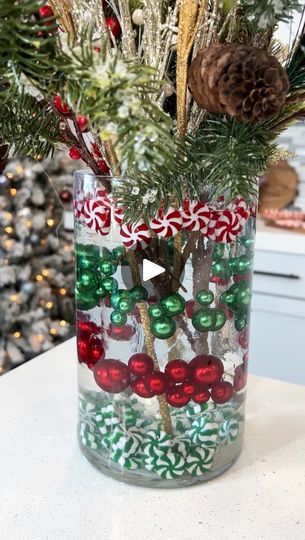 Water Gel Beads, Easy Holiday Decorations, Gel Beads, Christmas Brunch, Christmas Centerpiece, Christmas Decorations For The Home, Simple Holidays, Jar Gifts, It's Okay