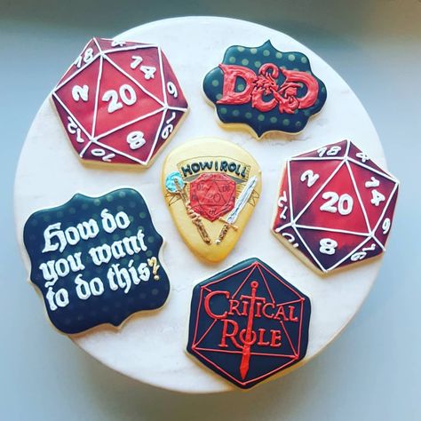 D&d Birthday Party Ideas, Gymnastic Cake, Burnt Cookies, Dnd Birthday, Dragon Cupcakes, Nerd Party, Dragon Wedding, Dragon Cookies, Dragon Party