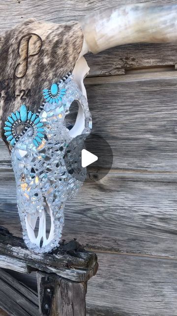 Courtney Cook on Instagram: "Custom wedding skull heading to California 🫶

NFS

#courtneyscustomcowskulls #longhorn #idaho #california #cowgal #cowhides #cowgirls #countrydecor #countrygirl #countrywedding #farmhousedecor #farmgirl #farmwedding #rustic #rusticdecor #modernwestern #viralreels #taxidermy" Diy Cow Skull Ideas, Cow Skull Decorating Ideas, Skull Decorating Ideas, Modern Western, Cow Skull, Farm Girl, Taxidermy, Farm Wedding, Country Decor