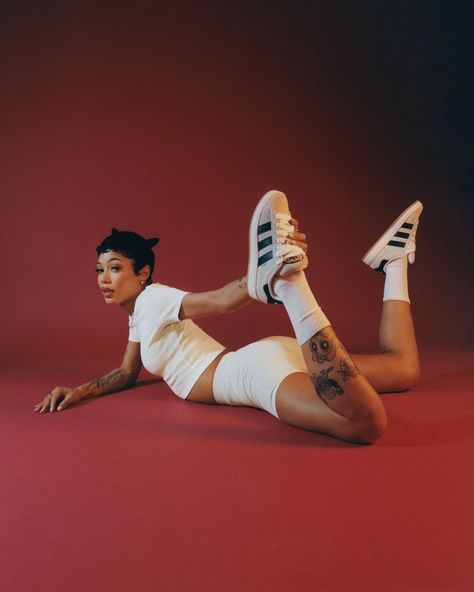 Coi Leray for @adidas Adidas Campaign, Adidas Art, Athletic Aesthetic, Coi Leray, Campaign Shoot, 21st Birthday Photoshoot, Glamour Photo, Nikko, Sporty Girls