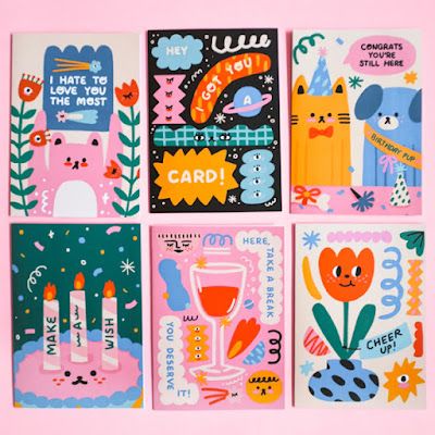 카드 디자인, Greeting Card Illustration, Card Illustration, Greeting Card Design, Kids Prints, Cute Illustration, Visual Artist, Kids Design, Inspirational Cards