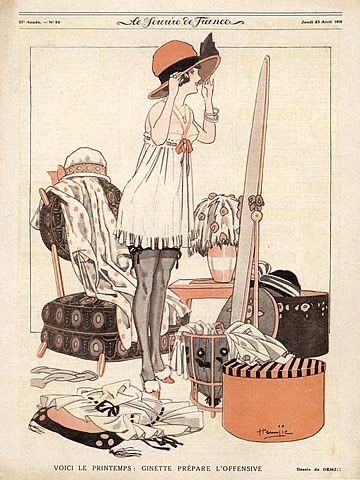 1910s Art, Vintage Illustration Art, Art Deco Illustration, 1930s Art, 캐릭터 드로잉, 1920s Art, The Choice, Vintage Magazine, French Fashion