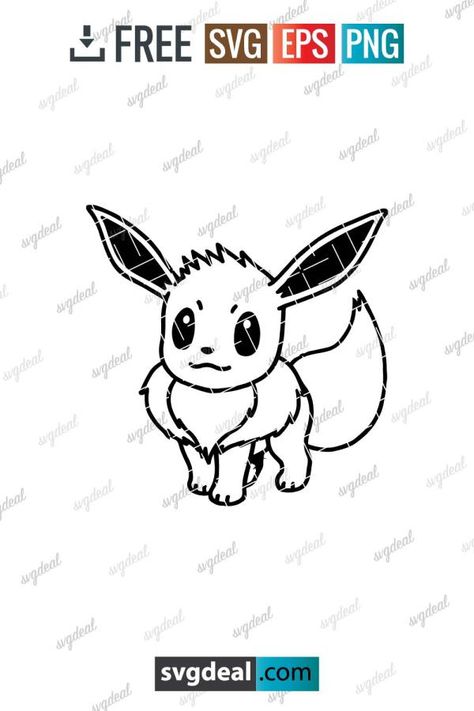 Free SVG Files Pokemon Svg Free Cricut, Pokemon Svg Files Free, Pokemon Svg Free, Eevee Birthday, Minnie Mouse Printables, Pokemon Party, Pokemon Eevee, Butterfly Crafts, Free Svg Files