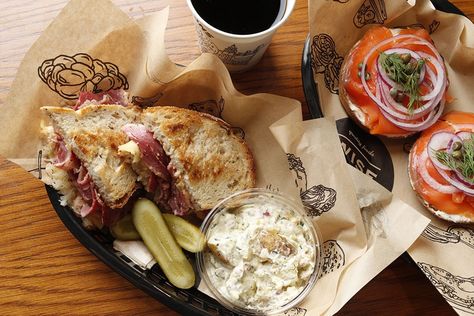 This is what it’s like to open a Jewish deli in Japan. Jewish Deli, Jewish Cuisine, Matzo Ball Soup, Pastrami Sandwich, Flat Top Grill, Jewish Food, Hamburger Steak, Bagel Shop, Deli Food