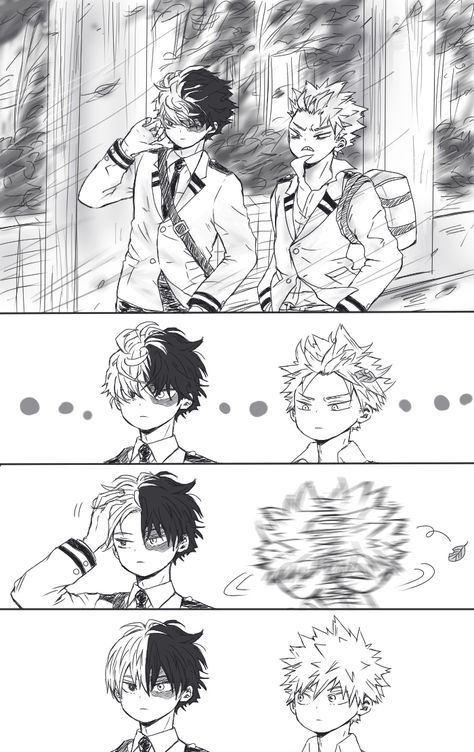 Cute Todoroki, Todoroki And Bakugou, Bakugou Manga, Anime Soul, Boku No Hero Academia Funny, Pony Drawing, My Hero Academia Episodes, Hero Academia Characters, Fanarts Anime