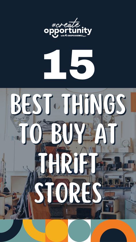 NEW #Blog: 15 Best Things to Buy at Thrift Stores🛍️  "If you aren’t sure how to thrift or what to look for at a thrift store, we’ve put together a helpful list of items to make your next thrifting expedition both fruitful and fun. Keep reading to discover the best things to buy at thrift stores." Things To Look For While Thrifting, What To Look For At Goodwill, What To Look For At Thrift Stores, Vintage Thrift, Thrifting Inspiration, Thrift Shop Decor, Thrift Store Fashion Diy, Goodwill Shopping Secrets, Thrift Shop Outfit