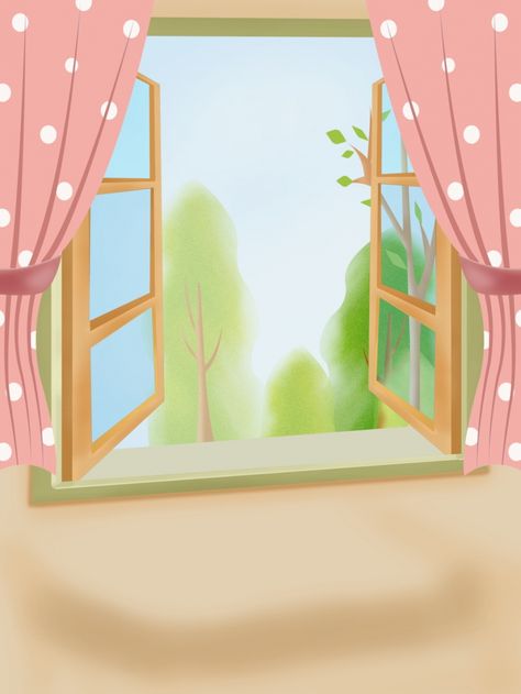 Latar Belakang Jendela Merah Muda Ilustrasi Rumah Illustration Background Ideas, Home Illustration Art, Sofa Illustration, Window Cartoon, Window Scenery, Illustration Window, Cute Window, Background Art Illustration, Pink Window