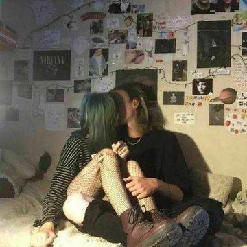 Two People, The Wall, Bed, Wall