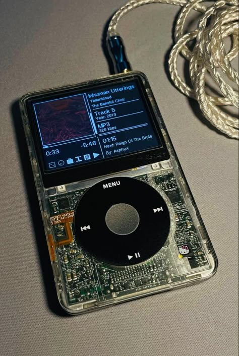 Ipod , classic , ipod , old ipod , apple , vintage Modded Ipod, Y2k Technology Aesthetic, Vintage Technology Aesthetic, 2000s Ipod Aesthetic, Ipod Classic Aesthetic, Translucent Technology, Ipod Aesthetics, 2000s Electronics, Ipod Aesthetic