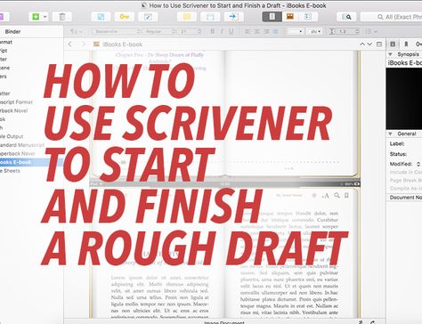 How to Use Scrivener to Start and Finish a Rough Draft Scrivener Tips, Scrivener Templates, Writing Software, Digital Writing, Writers Notebook, Writing Crafts, Evernote, Writers Write, Site Internet