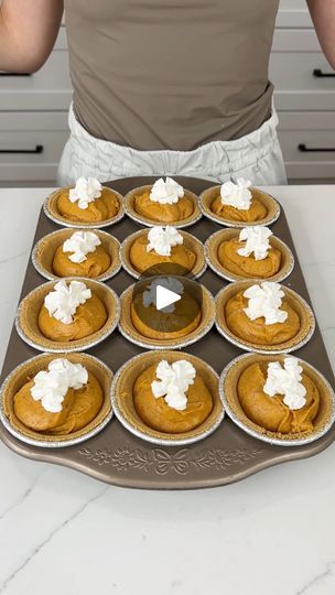 Easy pumpkin treat | Easy pumpkin treat

I make mini marshmallow pumpkin pies. | By Justine Kameron | Okay, so we are starting off
with one bag of our mini marshmallows. One can of pure
pumpkin and then our pumpkin spice seasoning and cinnamon.
I'm going to turn this heat down so that those marshmallows
don't burn but we do want them to melt and we kind of want
that pumpkin pure pumpkin to kind of mix in with our melted
marshmallows for such an easy and delicious fall time treat.
Okay. So, we just going to keep this mixing until those
marshmallows are melted. Alright and this is what our
mixture should look like. They have completely melted and now
we are going to take it off the heat and let it cool down for
30 minutes. Alright, so I transferred our stove mixture
into a large glass bowl. Pumpkin Marshmallow Treats, Mini Marshmallow Pumpkin Pies, Pumpkin Pie With Marshmallows, Pumpkin Marshmallow Pie, Pumpkin Spice Seasoning, Justine Kameron, Marshmallow Pumpkin, Mini Pumpkin Pies, Pumpkin Pies