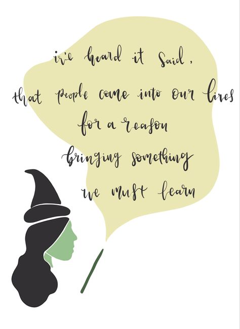 Wicked musical - art, fanart, tattoo, quotes, for good quote, broadway, aesthetic, wallpaper, elphaba, logo, drawings, gifts, stickers, defying gravity Wicked Quotes Musical, Wicked Musical Wallpaper, Broadway Aesthetic Wallpaper, Wicked Musical Tattoo, Elphaba Aesthetic, Wicked Drawings, Broadway Tattoos, Wicked Musical Quotes, Theater Quotes