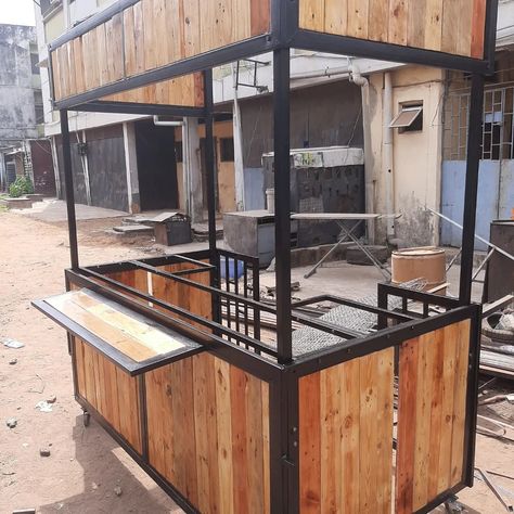 @tms_grills Food Stand Design, Food Stall Design, House Ideas Bloxburg, Welding Design, Small Modern House Plans, Steel Furniture Design, Food Business Ideas, Outdoor Restaurant Design, Food Kiosk