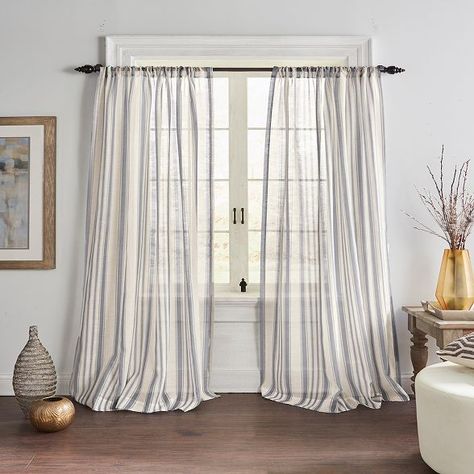 Target : Expect More. Pay Less. Magnolia Living Room Ideas, Airy Aesthetic, Coastal Traditional, Gray House, Bedroom Curtains, Farmhouse Curtains, Sheer Curtain Panels, Curtains Living, Linen Texture