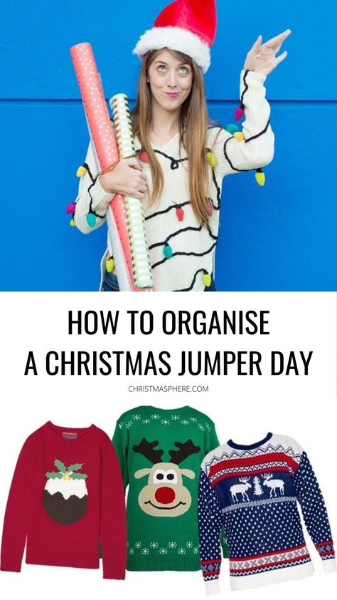 Christmas jumper day is one of our favourite fundraising events. However, when it comes to getting one sorted out with your family and friends you may need a little help. Here’s our guide to organising a fun Christmas jumper day, whether it’s for charity or just for fun. Warm Winter Drinks, Raising Money For Charity, Christmas Jumper Day, Cosy Christmas, Charity Organizations, Cosy Winter, Raising Money, Christmas Jumper, Bake Sale