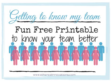 Get to know your office team. Easy & free employee engagement form. Use for birthday cards, anniversary and quick gift cards or ideas for gifts for coworkers. Personalized encouragement! Office Get To Know You Games, Employee Get To Know You Form, Employee Birthday Ideas, Employee Games, Get To Know Your Coworkers, Employee Engagement Board, Employee Encouragement, Birthday Wishes For Coworker, Employee Appreciation Board