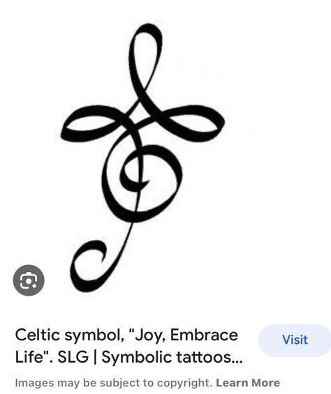 Symbol Of Joy Tattoo, Joy Tattoo, Celtic Symbols And Meanings, Symbols And Meanings, Celtic Symbols, Symbolic Tattoos, Tattoo Ideas, Meant To Be, Tattoos